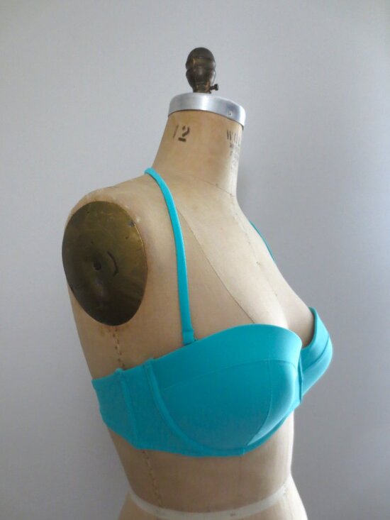 Old Navy 4-Way Convertible Teal Blue Bikini Top - NWOT - Picture 6 of 13
